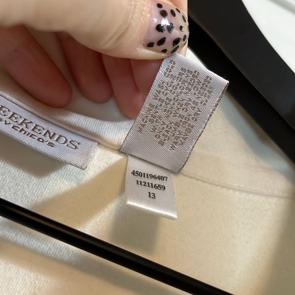 Weekends by Chico's Cotton Blend Lightweight Jacket - Size 16 - Picture 8 of 8